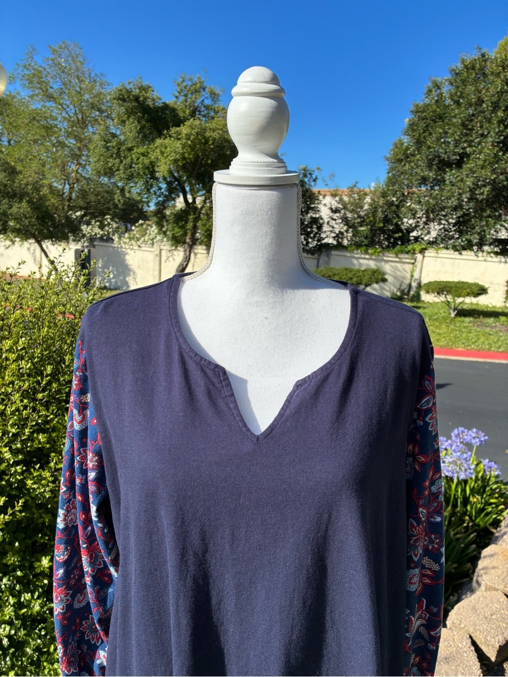 Ulla Popken Dark Navy Cotton Tunic Size 20/22 - Picture 9 of 9